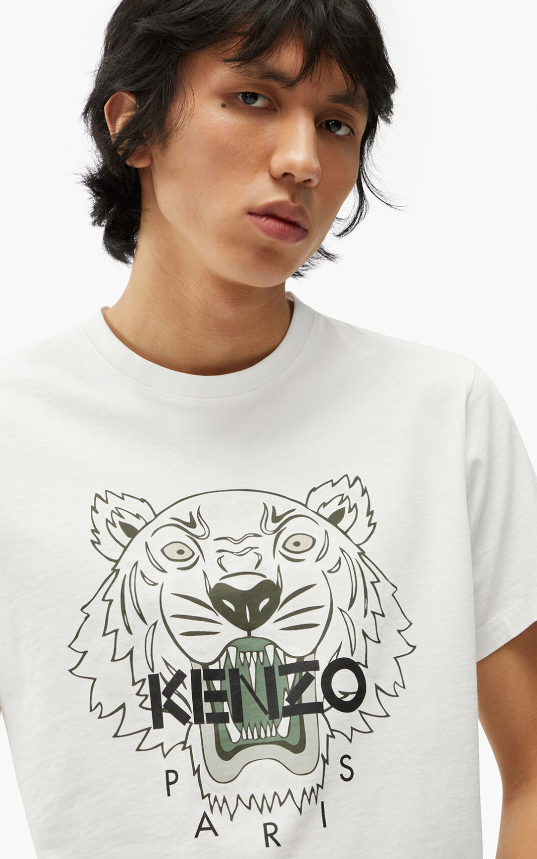 Kenzo Stockholm Kenzo Tiger T Shirt Herr Vita